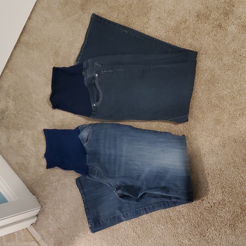 BUNDLE Maternity boot cut jeans